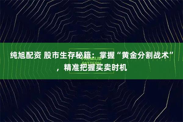 纯旭配资 股市生存秘籍：掌握“黄金分割战术”，精准把握买卖时机